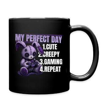 Pastel Goth Soft Goth Gaming Gamer - Full Colour Mug - black - Right