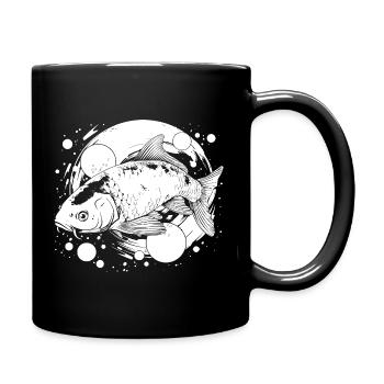 Fishing Street Art - Full Colour Mug - black - Right