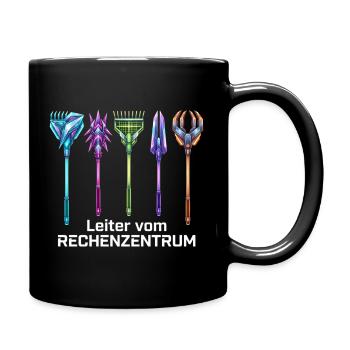 Rechenzentrum Gärtner Garten Gartenarbeit - Tasse einfarbig - Schwarz - Rechts