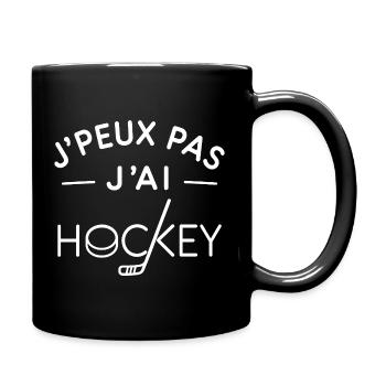 Hockey Humour Cadeau Fan de Sport sur Glace - Mug uni - noir - Droite