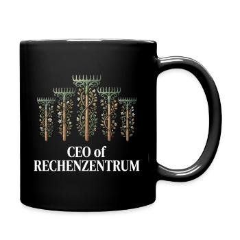 Rechenzentrum - Tasse einfarbig - Schwarz - Rechts