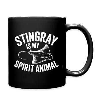 La raie est mon animal spirituel - Mug uni - noir - Droite