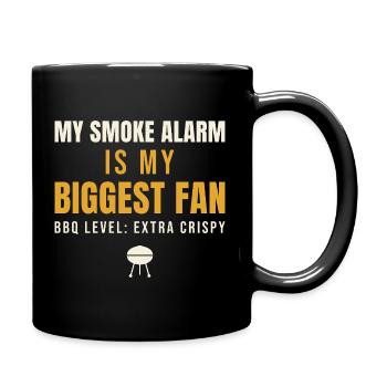 My Smoke Alarm Is My Biggest Fan - Full Colour Mug - black - Right