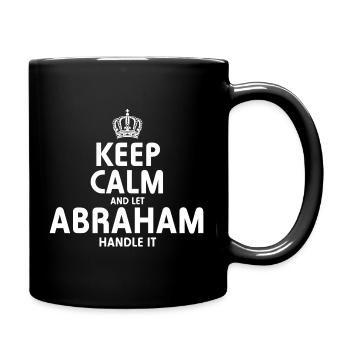 Abraham, gère ça - Mug uni - noir - Droite