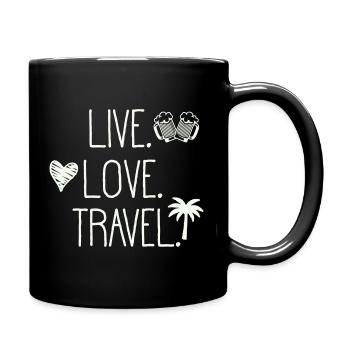 Live. Love. Travel. - Full Colour Mug - black - Right