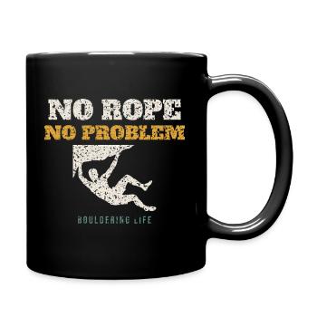 No Rope No Problem - Full Colour Mug - black - Right