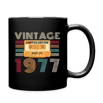1977 Vintage Rétro Cadeau D’anniversaire - Mug uni - noir - Droite