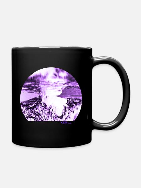 Lila Tattoo - Tasse einfarbig - Schwarz
