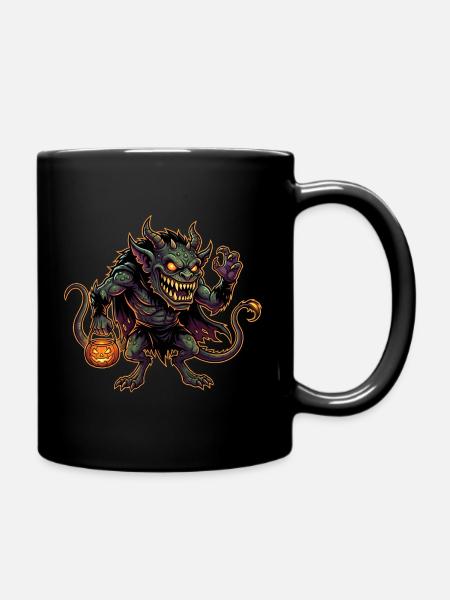Halloween Monster - Tasse einfarbig - Schwarz