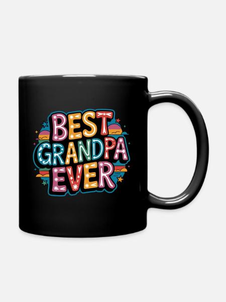 Bester Opa - Tasse einfarbig - Schwarz