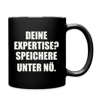 Sarkastischer Spruch - Tasse einfarbig - Schwarz - Rechts