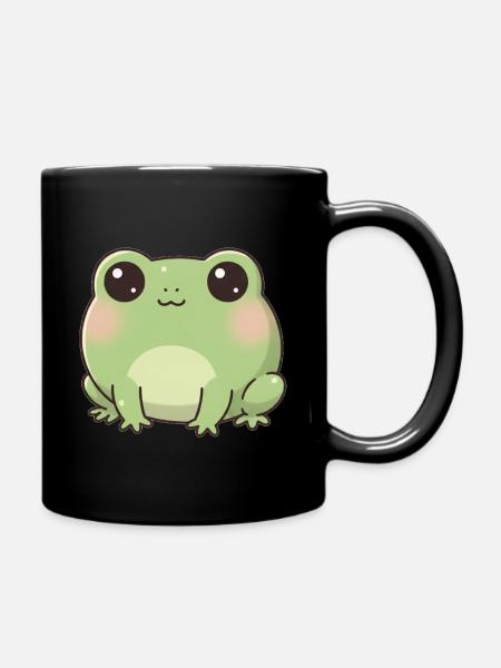 Frosch - Tasse einfarbig - Schwarz
