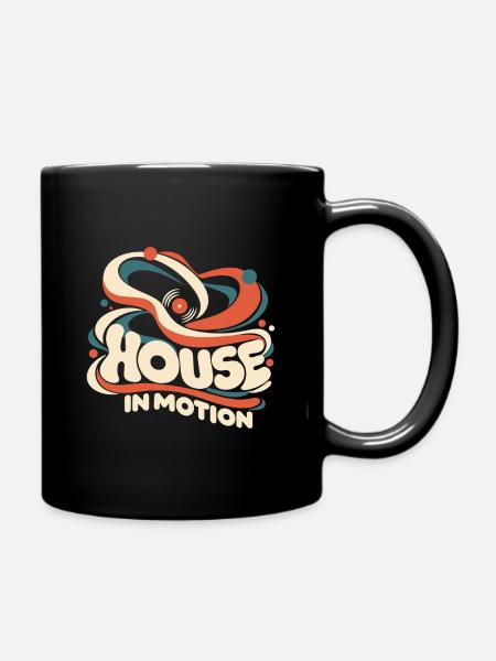House In Motion Vinyl - Tasse einfarbig - Schwarz