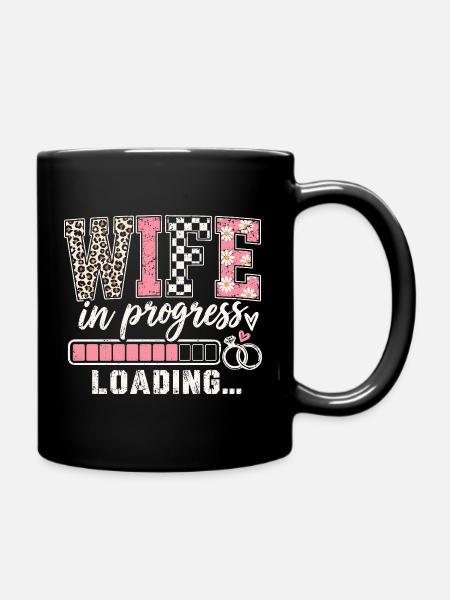 WIFE in progress Loading - Tasse einfarbig - Schwarz