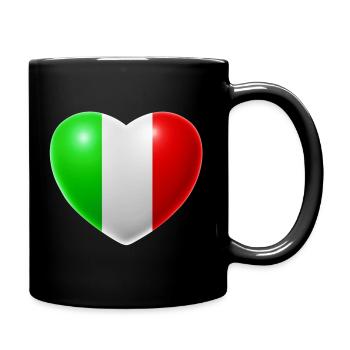 Coeur (Italie / Italia) - Mug uni - noir - Droite