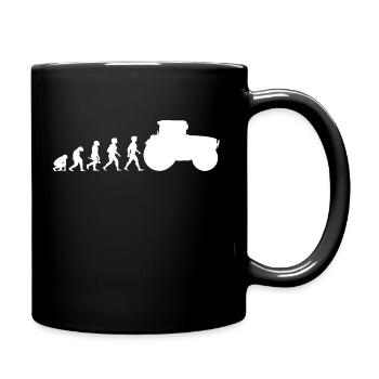 Evolution tracteur tracteur tracteurs - Mug uni - noir - Droite