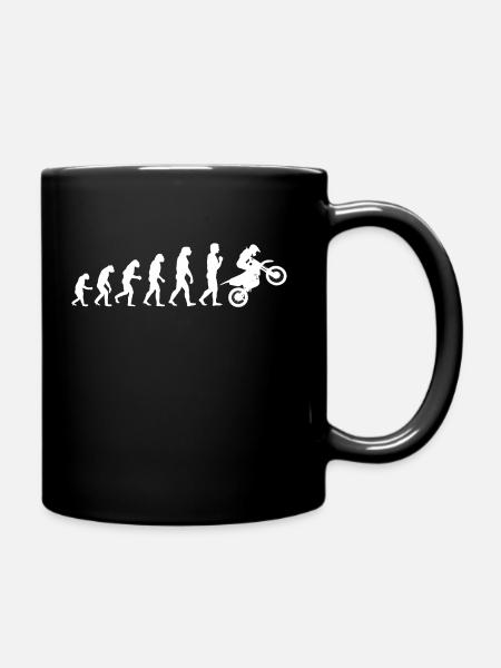 Motorcross Motorcycle Bike - Full Colour Mug - black