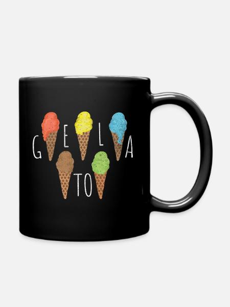 Eis - Tasse einfarbig - Schwarz