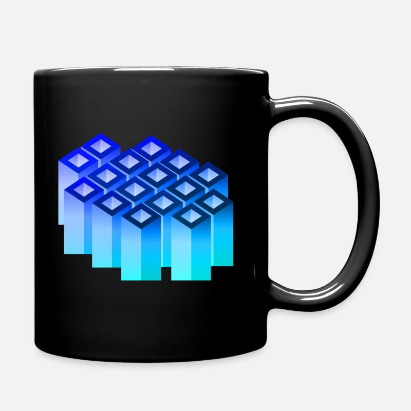 Abstract Warben Art 1 - Full Colour Mug - black
