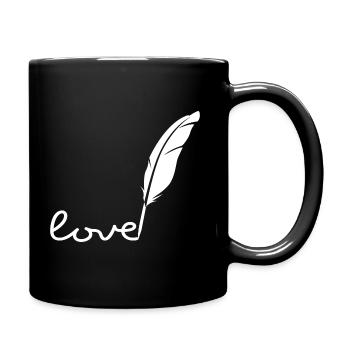 Feather Love - Full Colour Mug - black - Right