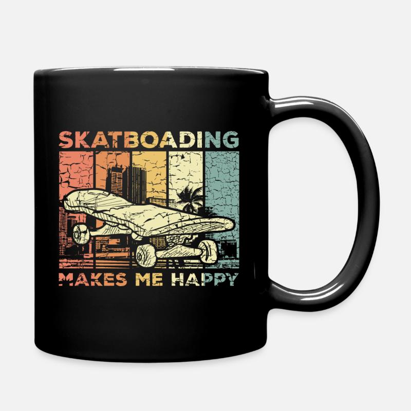 Skateboard skating - Full Colour Mug - black