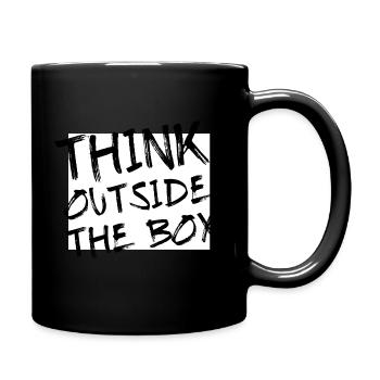 Motivation - Think outside the Box - Tasse einfarbig - Schwarz - Rechts