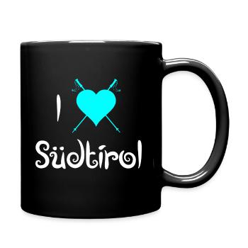 Südtirol - Tasse einfarbig - Schwarz - Rechts