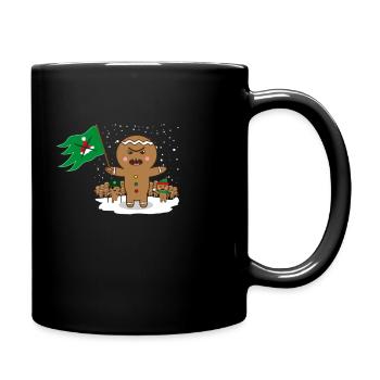 Lebkuchen Revolution Anti Weihnachten Geschenk - Tasse einfarbig - Schwarz - Rechts