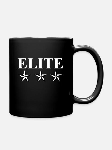Elite - Tasse einfarbig - Schwarz