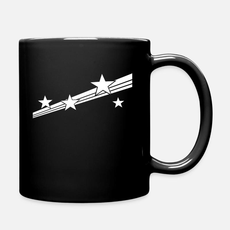 star - Full Colour Mug - black