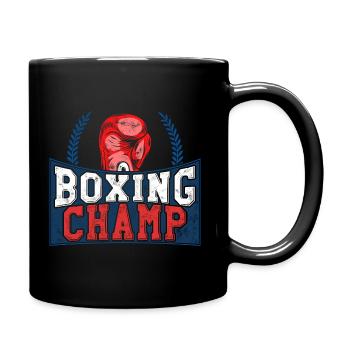 Boxing champion champ champ sport gift hobby - Full Colour Mug - black - Right