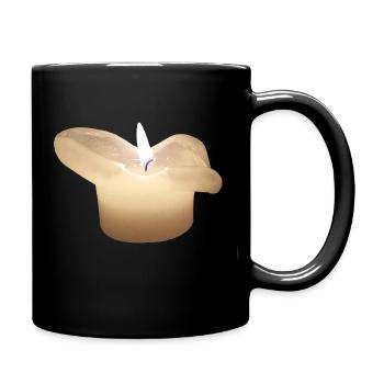 bougie - Mug uni - noir - Droite