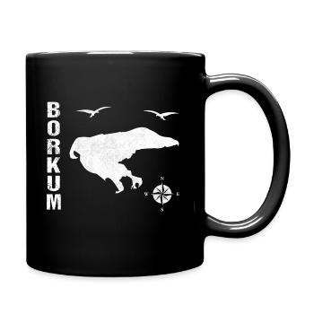 Grande chemise pour les fans de Borkum - Frise orientale - Mug uni - noir - Droite