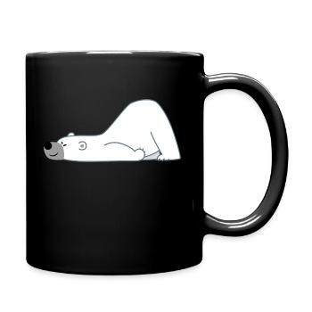 Lustiger Trickfilm Eisbär von Cheerful Madness!! - Tasse einfarbig - Schwarz - Rechts