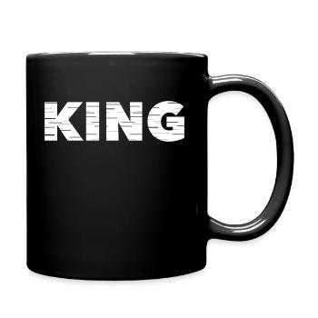 Roi patron roi roi - Mug uni - noir - Droite