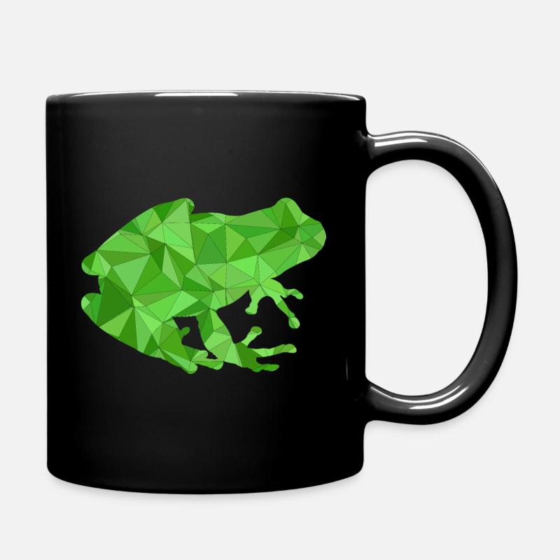 Frosch Geometrisch - Tasse einfarbig - Schwarz