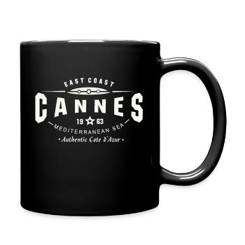 Cannes Cote d 'Azur T-Shirt - Tasse einfarbig - Schwarz - Rechts