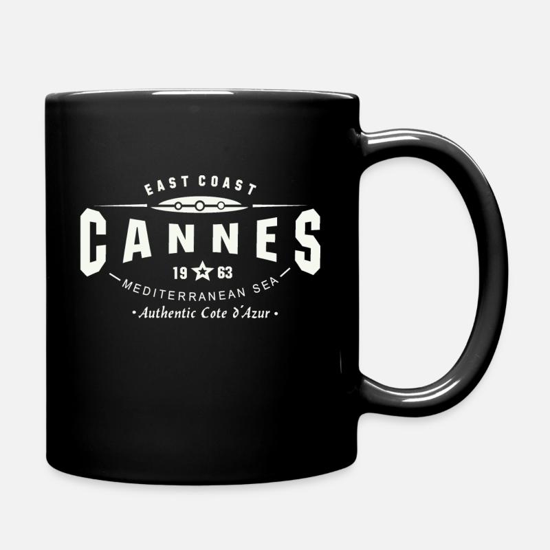 Cannes Cote d 'Azur T-Shirt - Tasse einfarbig - Schwarz