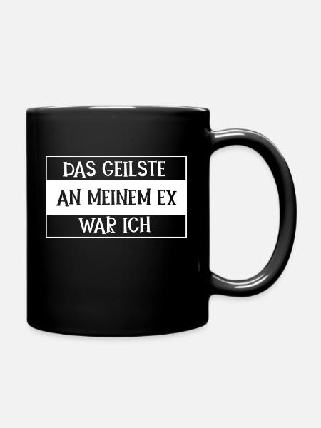 Ex Freund Ex Mann Ex Beziehung - Tasse einfarbig - Schwarz