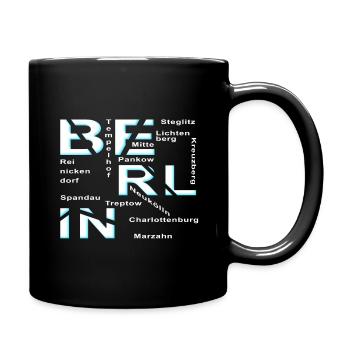 Berlin - Tasse einfarbig - Schwarz - Rechts