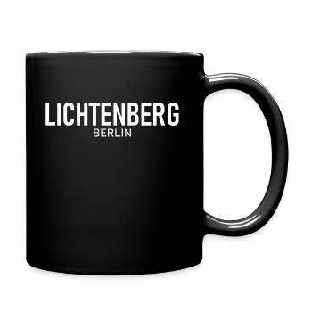 Lichtenberg - Berlin - Deutschland Germany Bezirk - Tasse einfarbig - Schwarz - Rechts