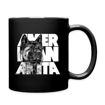 American Akita V - Full Colour Mug - black - Right