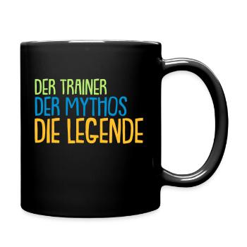trainer - Tasse einfarbig - Schwarz - Rechts
