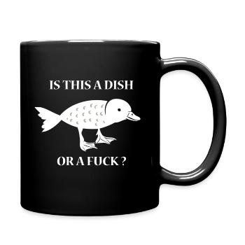 Dish or Fuck - Fish or Duck - Duck and Fish - Full Colour Mug - black - Right