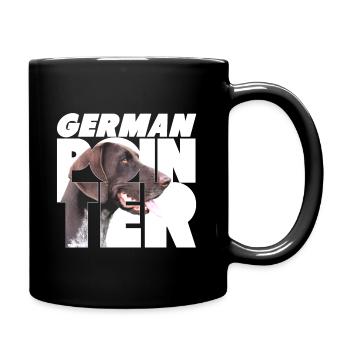 Deutscher Zeiger VI - Tasse einfarbig - Schwarz - Rechts