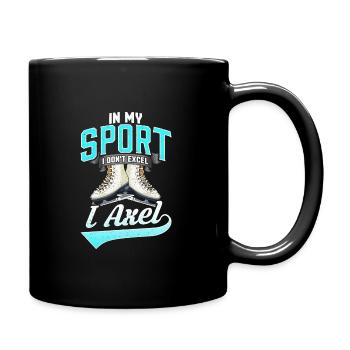 I Axel Eiskunstlauf Eistanz Eiskunstläuferin - Tasse einfarbig - Schwarz - Rechts