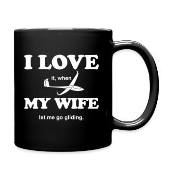 Planeur cadeau planeur FRau Homme - Mug uni - noir - Droite
