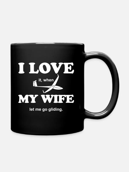 Planeur cadeau planeur FRau Homme - Mug uni - noir