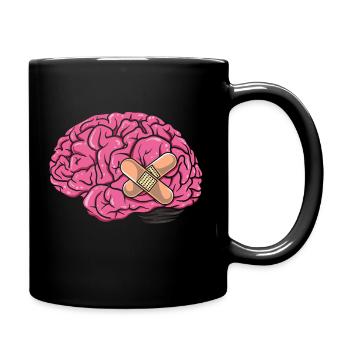 Cerveau - neurones cerveau geek Nerdy Lustig Intelligent - Mug uni - noir - Droite