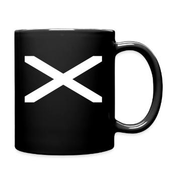 Scotland Cross Andrew's Cross - Full Colour Mug - black - Right